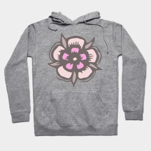 Beige pink flower blossom Hoodie